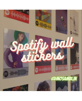 Spotify Wall Stickers -  Set of 54
