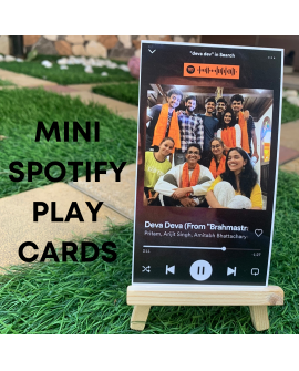Mini Spotify Playcards- With free stand!
