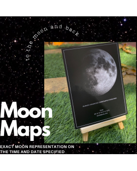 Personalised Moon Maps(With Stand)